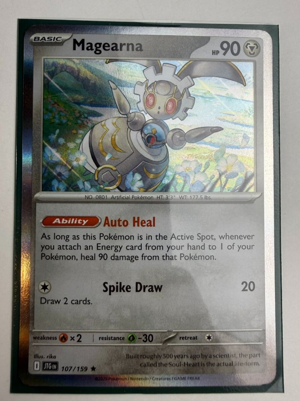 Magearna 107/159 Rare Journey Together Pokemon Holo Near Mint